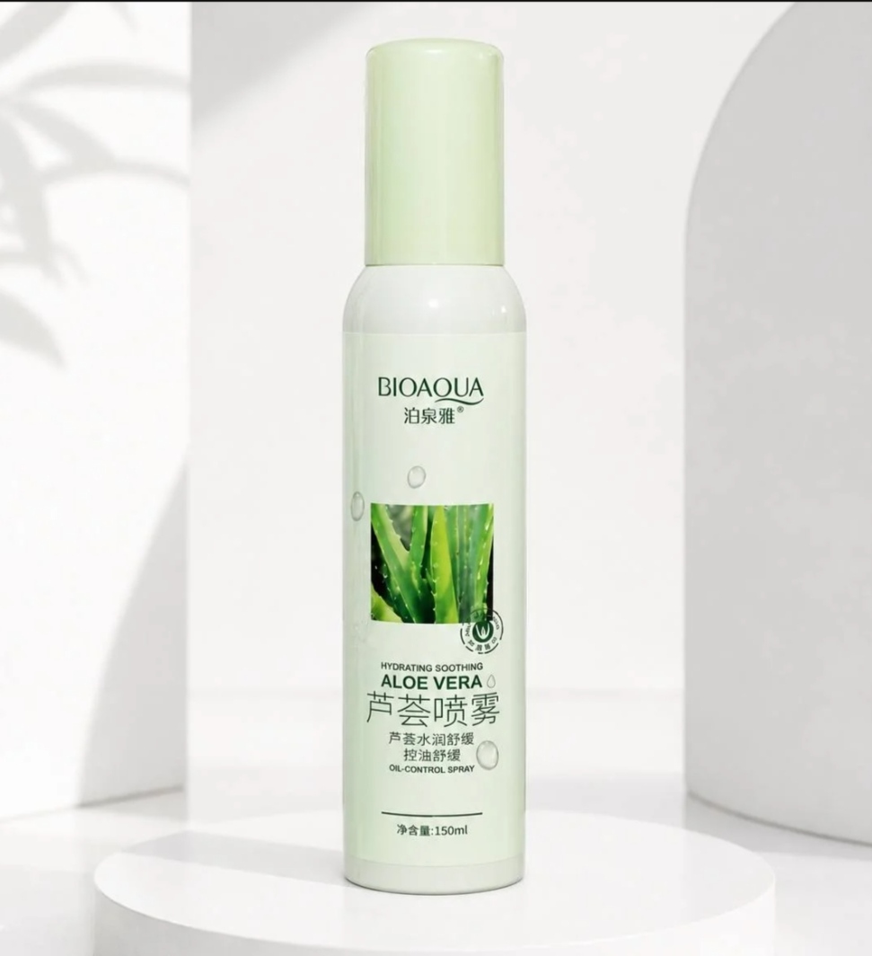اسپری آبرسان آلوئه ورا بیوآکوا مدل Hydrating Soothing حجم 150 میلی‌لیتر