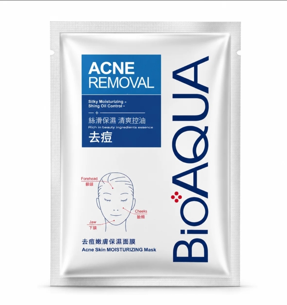 ماسک صورت مرطوب کننده و کنترل کننده چربی بایوآکوا مدل Acne Removal